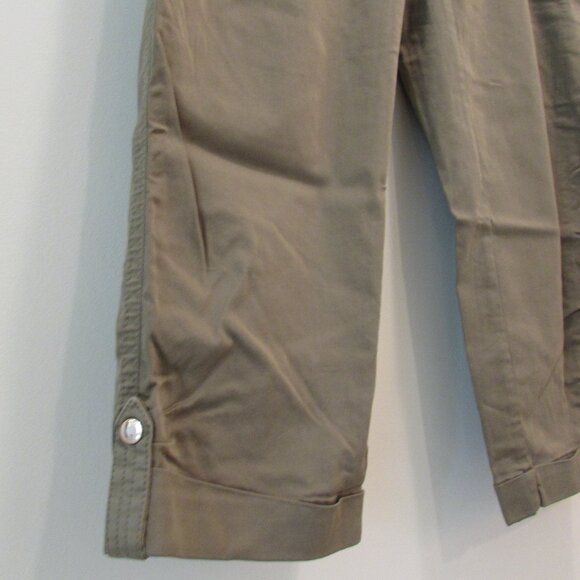 Chico's Olive Green Cotton/Nylon Pants Size 2P (Size 12 petite) - Picture 6 of 15
